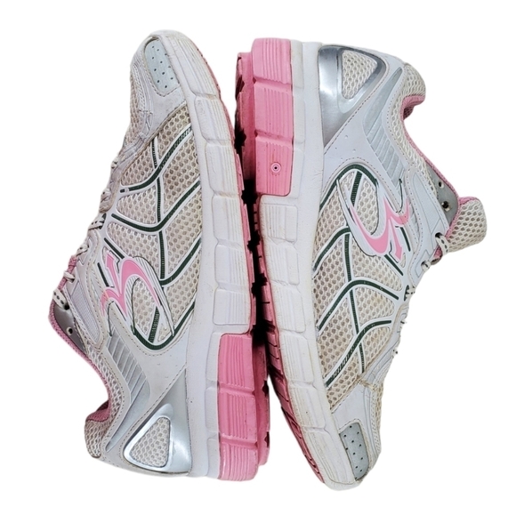 G Defy Shoes Women sz 8 White Pink Athletic Casual Lace Up Gravity Defyer Shoes - Picture 9 of 16